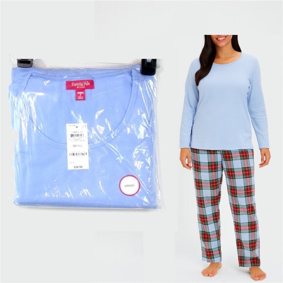 Family Pajamas Other - BIN Family PJs Oversize Tartan Womens Pajama Set Mix It Top & Pants NWT